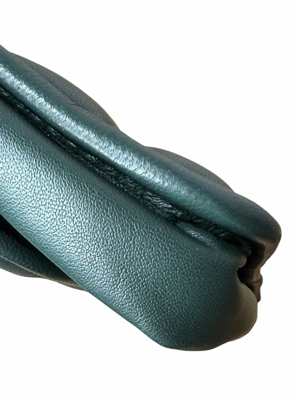 Anine Bing x Helena Christensen Natasha Clutch Leather Green